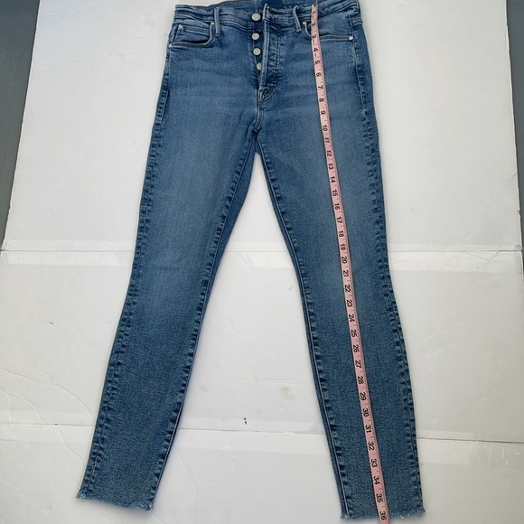 MOTHER The Stunner Ankle Fray Classic Blue Women's Jeans in Whiplash Size 27 - Picture 10 of 17